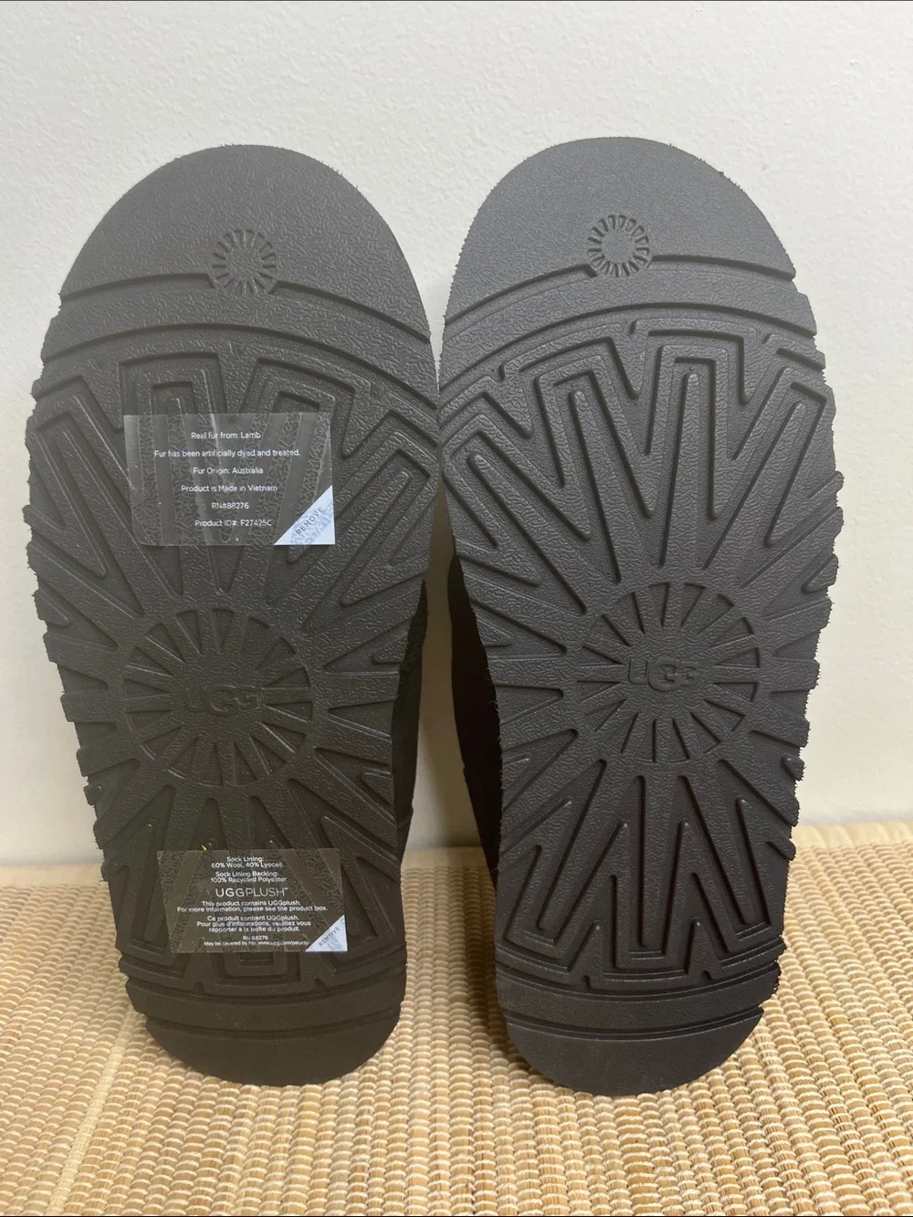 UGG Bea Mary Jane Platform Shoes with Lambswool Lining Size 7